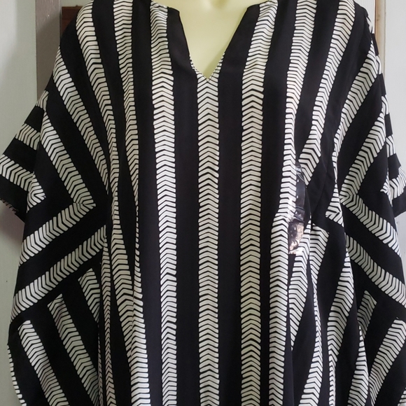 Whoopi Goldberg stripe Kimono/dress - Picture 2 of 11